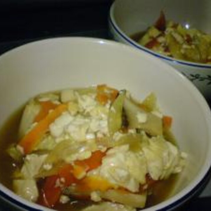 豆腐と野菜のすき焼煮